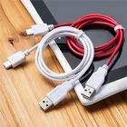 DHL 100 шт. Портативный 1 м 3FT 6.5ft 2 м зарядный USB кабель для передачи данных Шнур Зарядное устройство зарядный USB кабель для передачи данных для Наби-DreamTab Детские планшеты красный