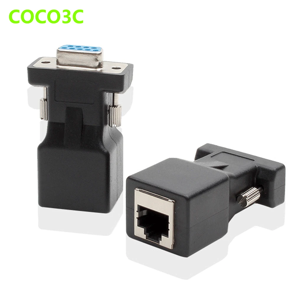 9 контактный разъем мама RS232 к разъему RJ45 карта COM порт адаптеру порта LAN Ethernet|port