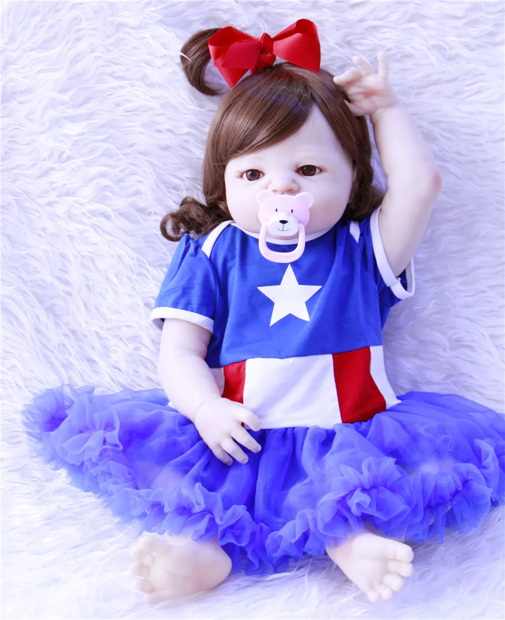 55 см силиконовые куклы Reborn babies bebe realista boneca реалистичные мягкие виниловые для тела