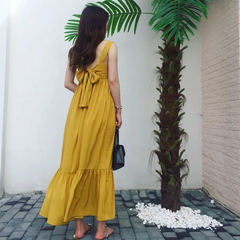 

Women Summer Fashion Sleeveless Slim Fit Maxi Sweet Beach Dress Ladies Bohemia Plus Size Ankle-Length Long Chiffon Dresses