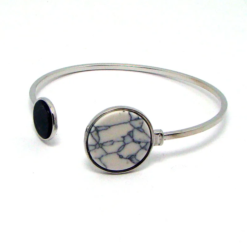 Геометрический калаит из искусственного мрамора Howlite пуля заживляющая точка