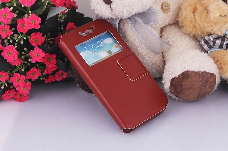 Универсальный флип-чехол из силикона и ТПУ кожаный чехол для iPhone 6 6S Plus с окошком