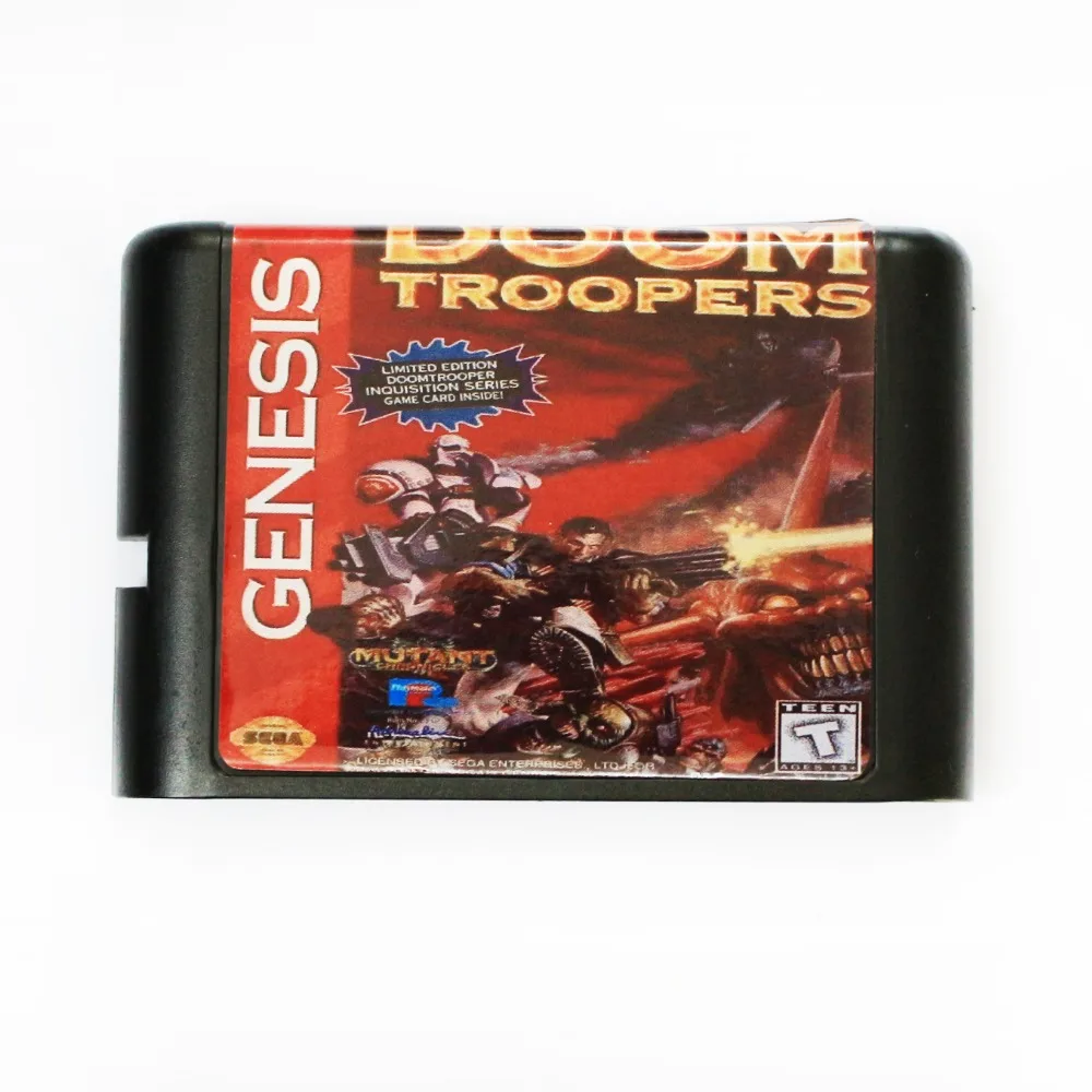 Игровая карта Doom Troopers 16 бит MD для Sega Mega Drive SEGA Genesis | Электроника
