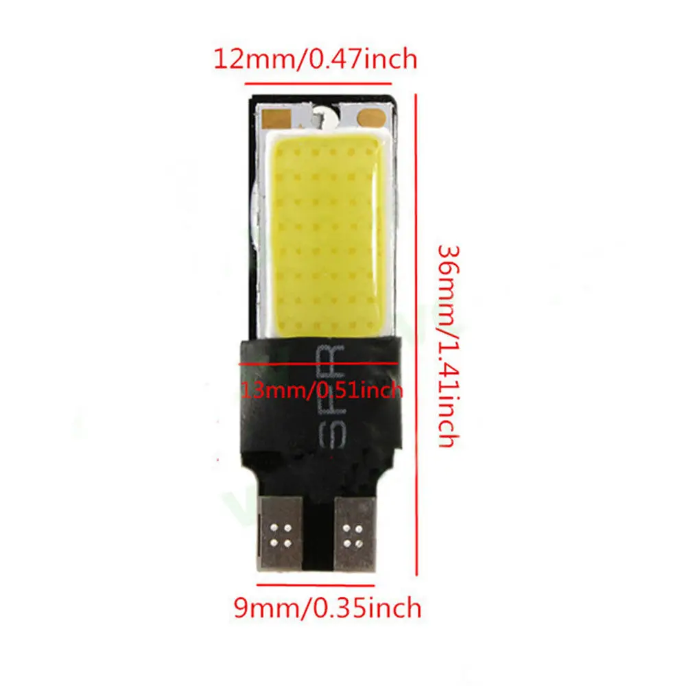 Комплект 10 светодиодных ламп COB T10 24 LED s 5W Branca Farol 12V W5W|Сигнальная лампа| |