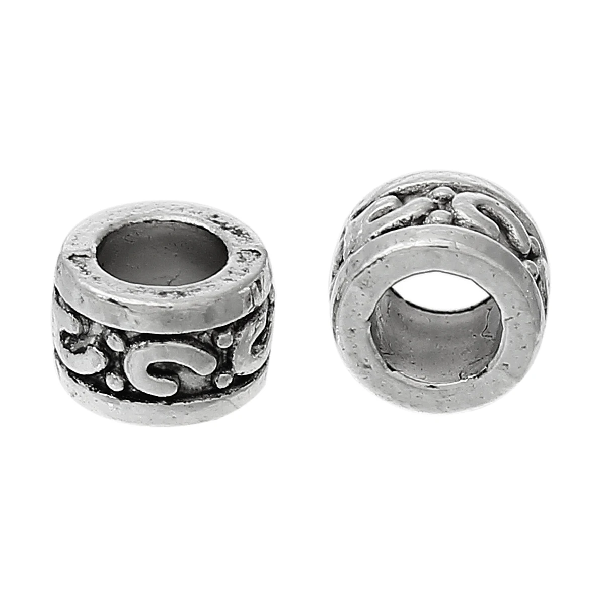 DoreenBeads цинковые металлические бусины вставки из сплава цилиндр античный