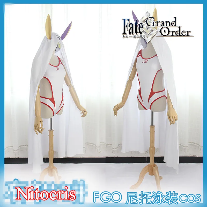 Аниме! FGO Fate/Grand Order Nitocris купальный костюм с принтом Assassin Card карнавальный вечерние