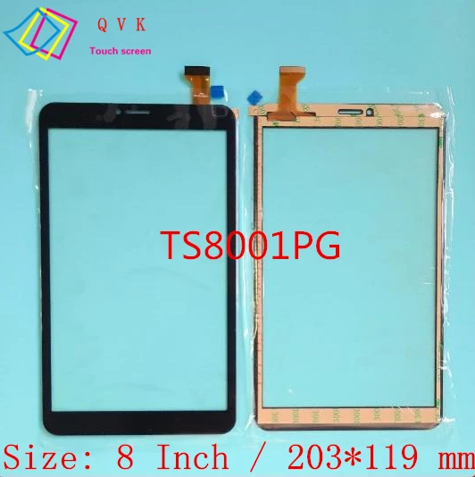 Черная 8-дюймовая сенсорная панель для Digma Optima 8001M 8002 8003 M 8004 S 8100R запасные части