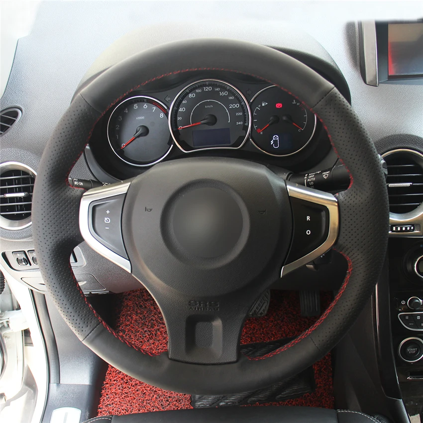 Чехол на руль автомобиля MEWANT из черной искусственной кожи для Renault Koleos 2007 2015 Samsung