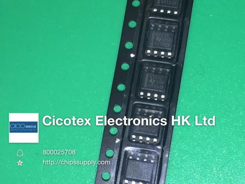 

50 шт./лот NE5532DR 8-SOIC IC OPAMP GP 10 МГц 8SOIC N5532DR N5532D N5532 SOP8