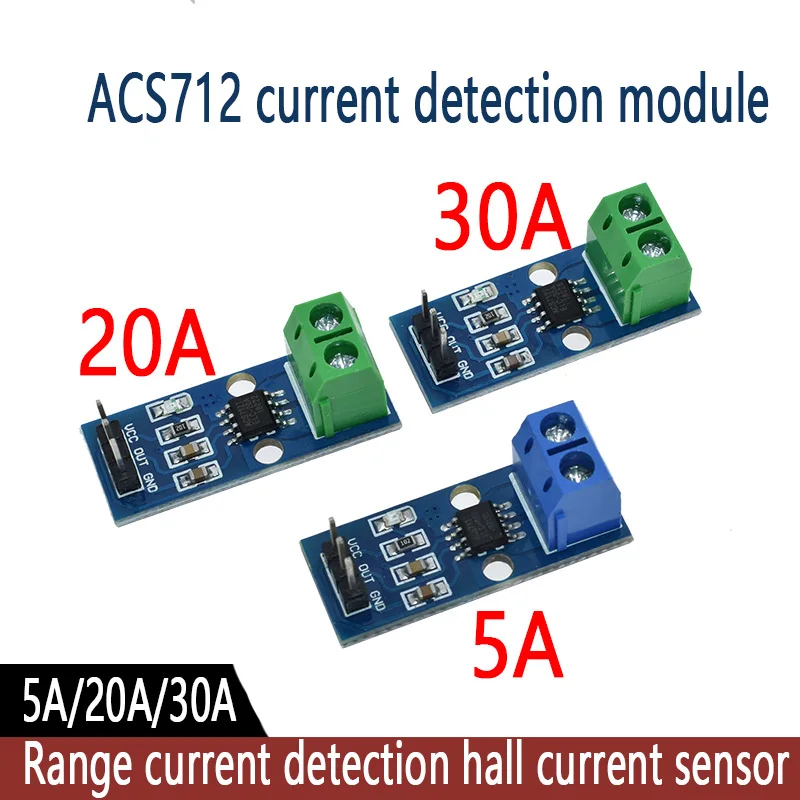 Лидер продаж модуль датчика тока Холла LIZAO ACS712 5A 20A 30A для Arduino 20A|Интегральные