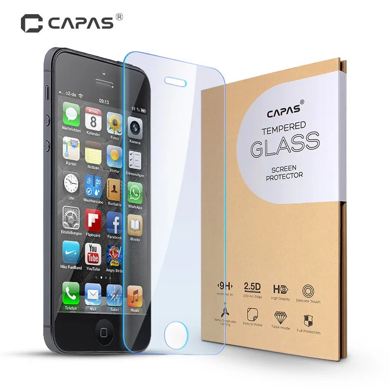 iPaky Cover For iPhone 5S SE Case + Tempered Glass Plating Bumper Hard Plastic Protective Shield |