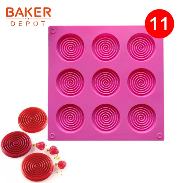 CDY-048 BAKER DEPOT, силиконовая форма для выпечки торта, торта, выпечки, Круглый Желе, пудинг, форма для мыла, форма для льда, инструмент для украшения торта, диск, форма для хлеба, печенья - Цвет: CDY-048