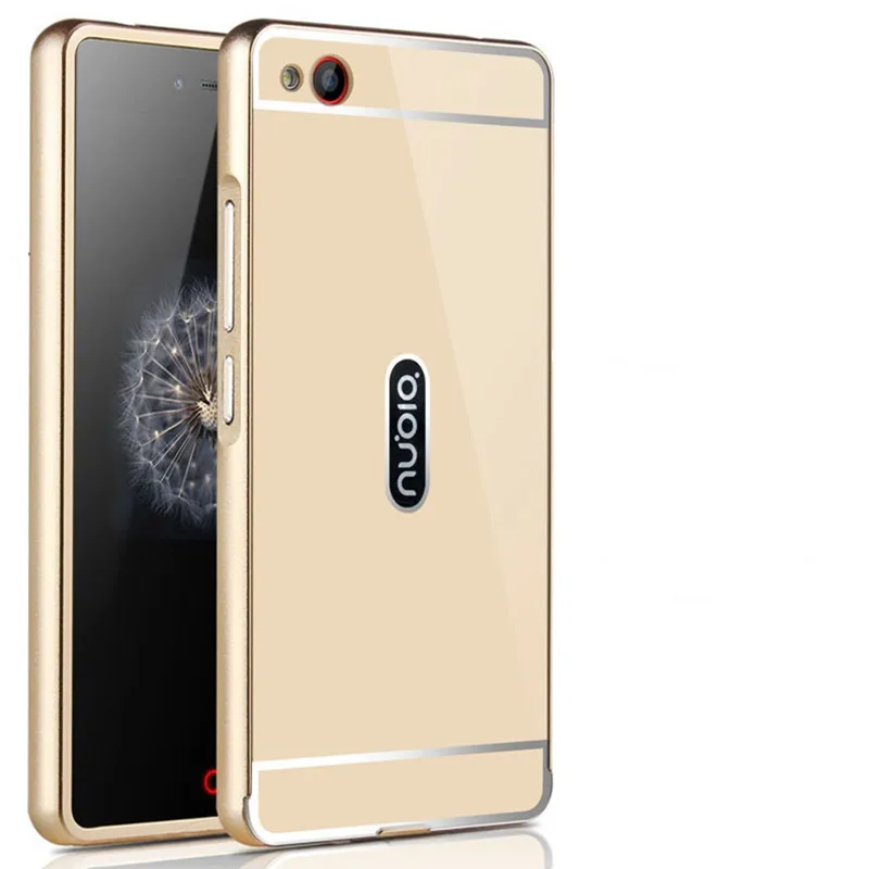 Slim Bumper Case Metal Aluminum Frame PC Back Cover Full Protective Cases for ZTE Nubia Z9 mini |