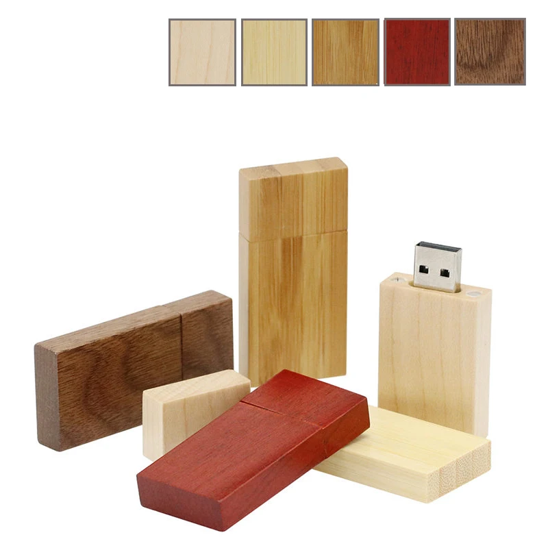 Usb-флеш-накопитель из бамбукового дерева, 4 ГБ, 8 ГБ, 2,0 ГБ, Usb 256 с логотипом на заказ
