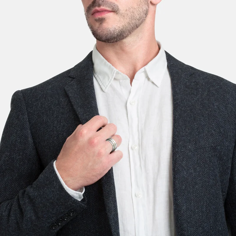 Мужской Спиннер из нержавеющей стали кольцо буддистское с гравировкой персонажи