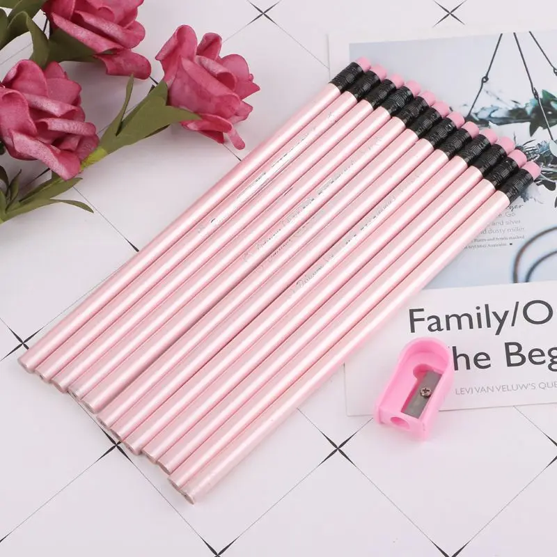 Новинка 12 шт. графитовые Ароматические карандаши HB школьные принадлежности для учащихся игрушки для рисования с ластиком