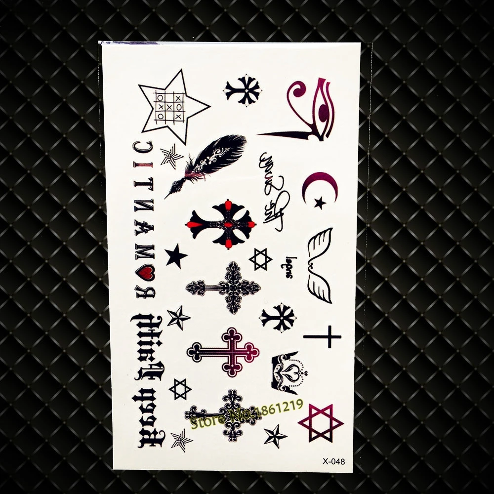 Сексуальная леди ночной клуб Тело Макияж рука нога татуировка стикер GYF-142 Роза