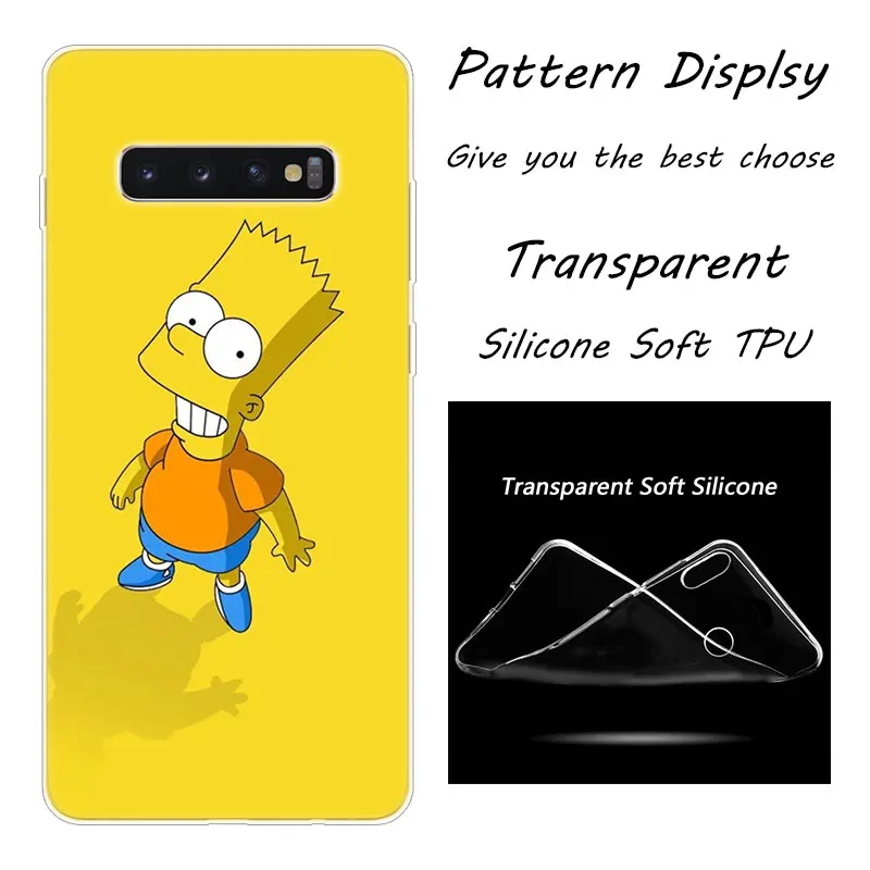 007 Популярный Мягкий силиконовый чехол Homer Simpson для samsung Galaxy S10 S9 S8 Plus S7 Edge A6 A8 Plus A7 A9 A5 Модный чехол - Цвет: 007