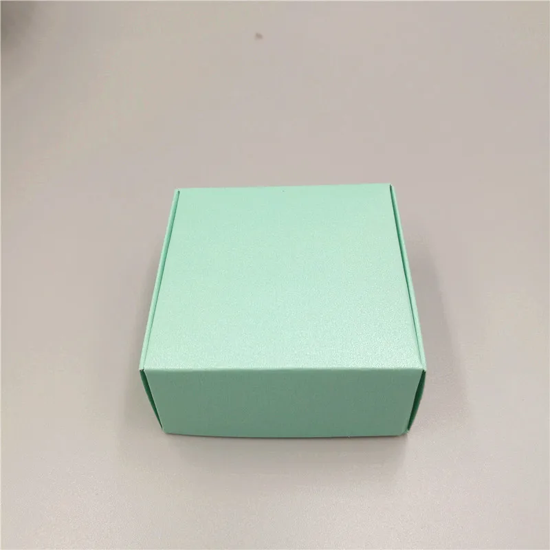 50 шт 6,5x6,5x3 см маленькая крафт-бумага подарочная упаковочная коробка, крафт-картон ручной работы Коробка для мыла конфет, персонализированная крафт-бумага подарочная коробка - Цвет: c18