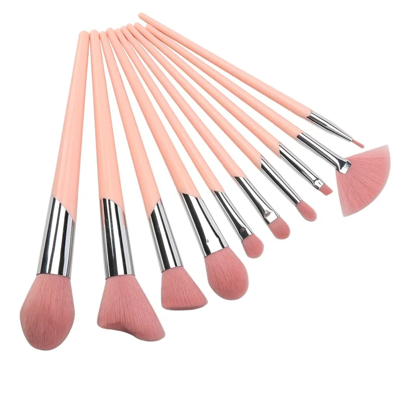 10pcs High Quality Makeup Brush Professional Suit Liquid Foundation Eye Shadow Eyeliner Tool Classic | Красота и здоровье