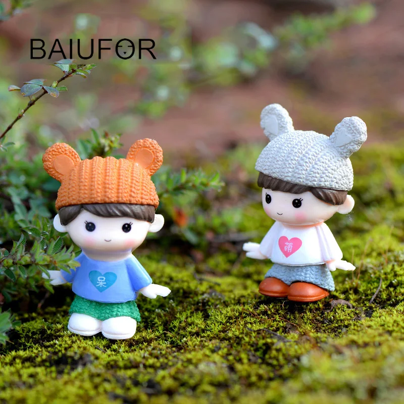 BAIUFOR милые пластиковые куклы для девочек и мальчиков ремесла сказочный сад