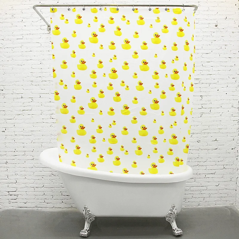 Занавески для душа YL28 с рисунком из мультфильма PEVA занавески ванной комнаты