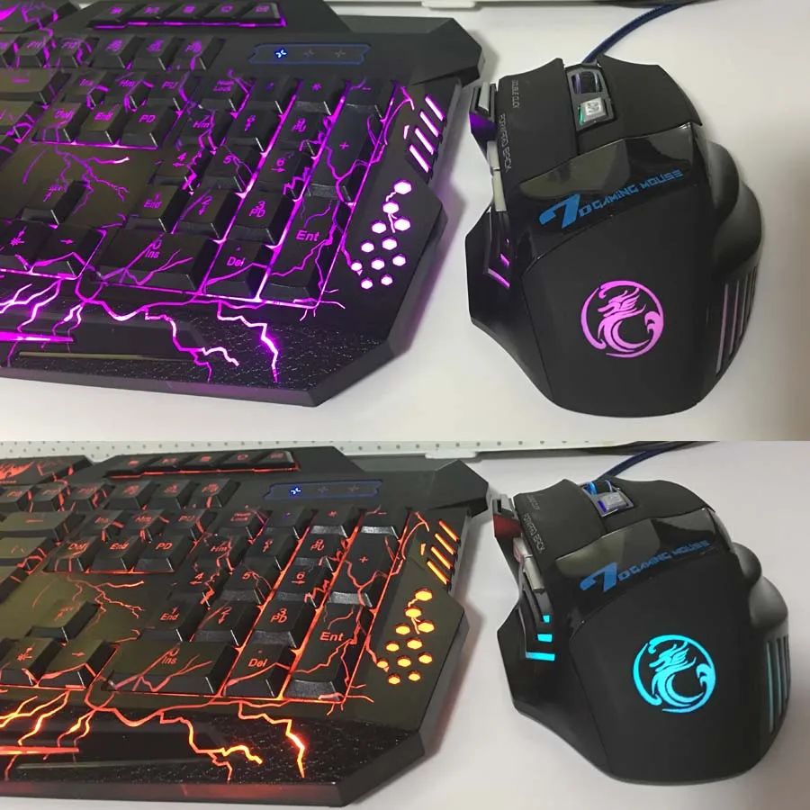 Фиолетовый синий красный светодиодный с дыхательной подсветкой