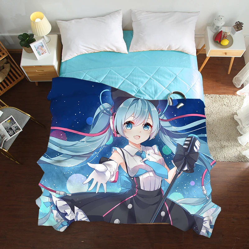 Японский стиль аниме 3D Цельный Тоторо девочка собака кошка постельные