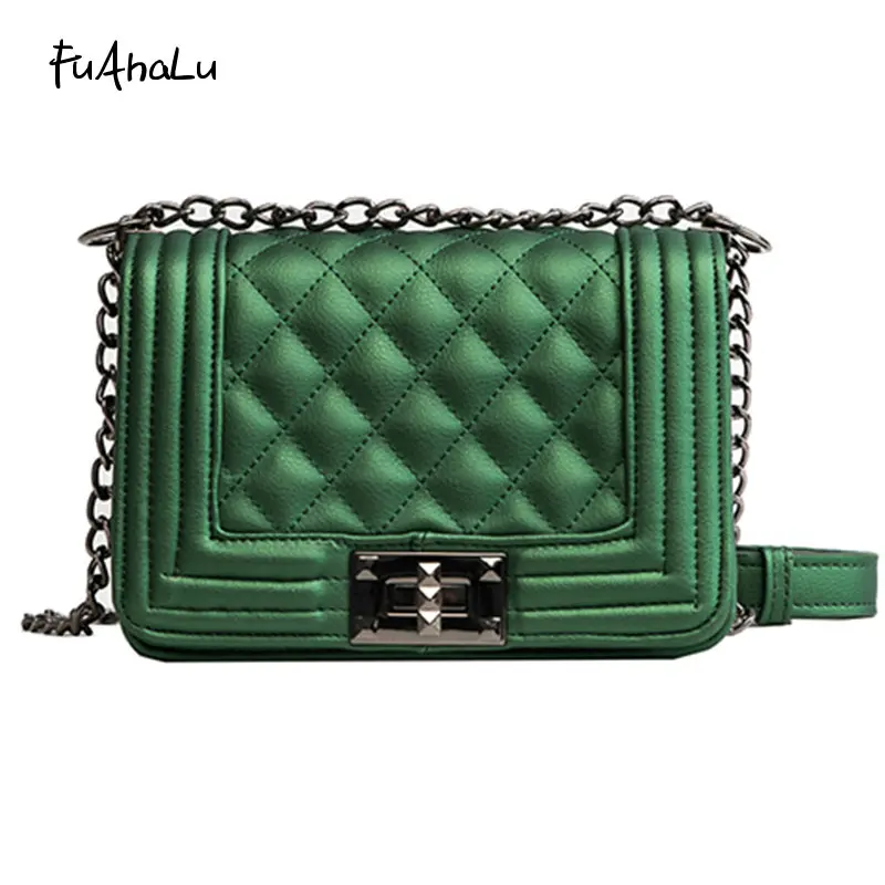Роскошные сумки FuAhaLu женские дизайнерские мессенджеры на ремне с цепочкой через