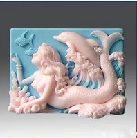 silicone square handmake soap mold dolphin and mermaid moulds silicone rubber przy eco friendly no l001 ce euciqeecfdasgs