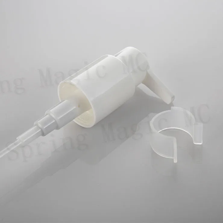 150 мл прозрачная/коричневая ПЭТ пластиковая бутылка с белым прессовым насосом