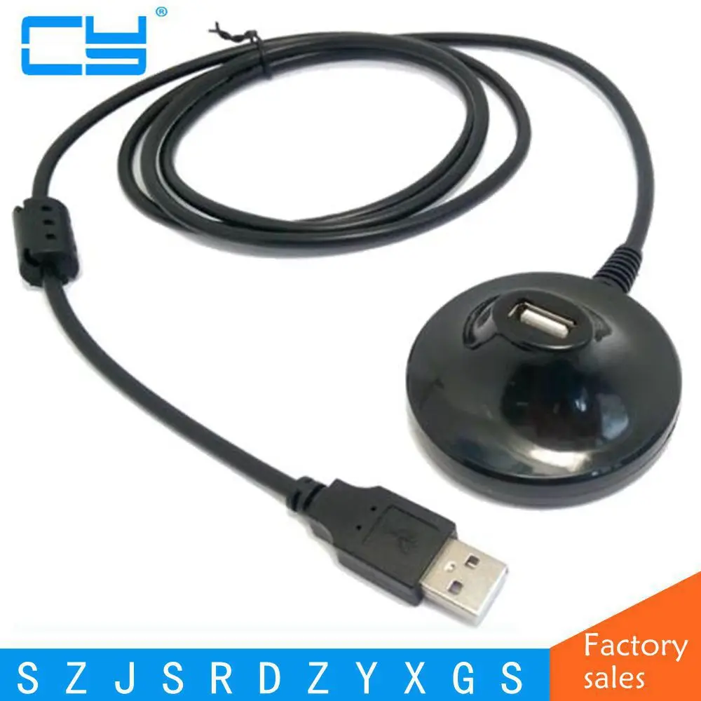 Черный USB 2 0 удлинительный кабель штырь-гнездо для пк ноутбука высокая скорость 1 5