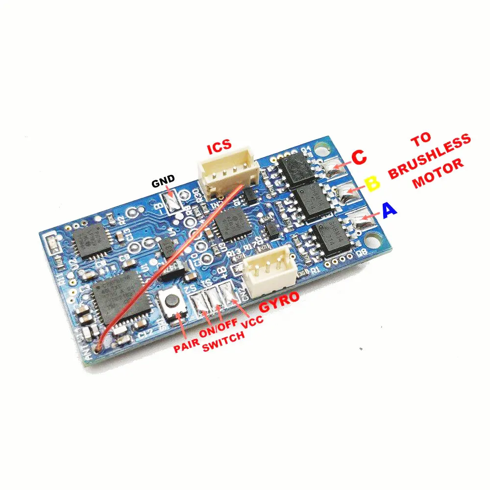 DasMikro 2,4G двойной ID бесщеточная материнская плата для KYOSHO MHS ASF микро гоночный Rc части автомобиля