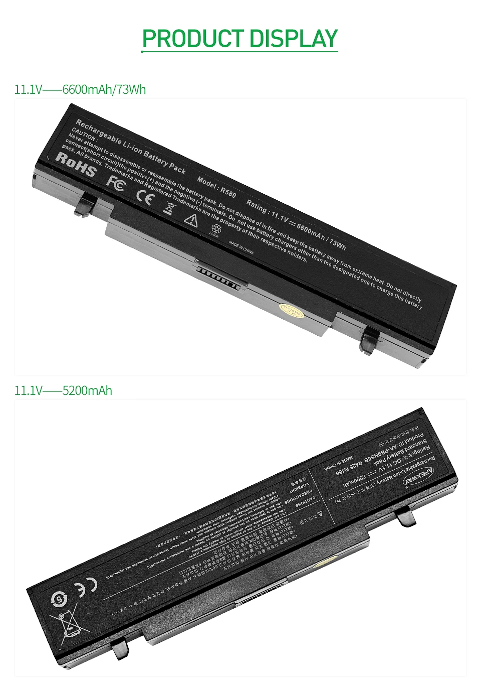 6 ячеек ноутбук Батарея R528 Aa Pb9ns6b для samsung AA-PB9NS6B PB9NC6B R540 R519 R525 R530 R580 R430 RV511 RV411 RV508 R510