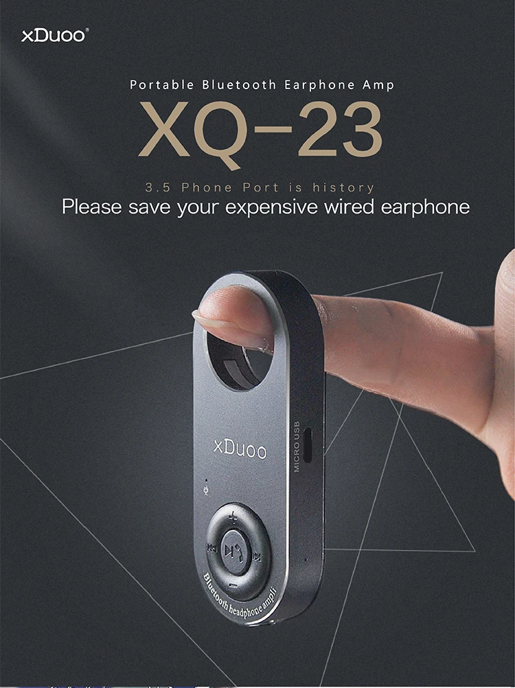 Новейший XDUOO XQ-23 Мини Bluetooth Портативный APTX WM8955 усилитель наушников DAC усилитель мощности