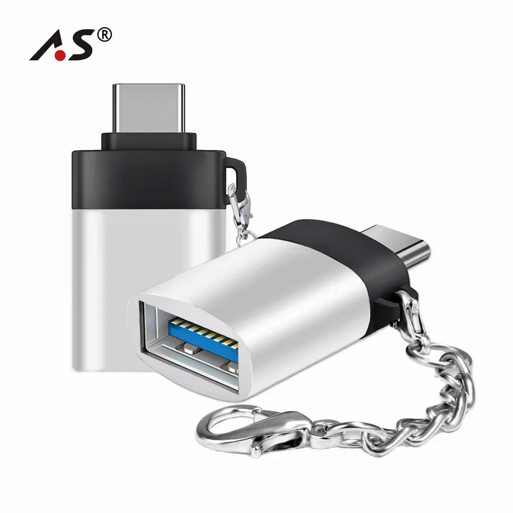 Адаптер A.S type C на USB 3 0 OTG кабель адаптер конвертер для samsung S9 huawei mate 9 планшеты