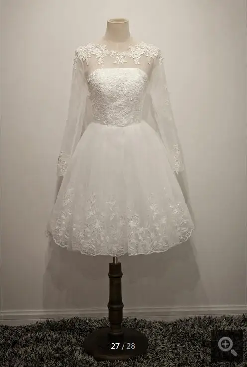 Женское коктейльное платье Robe De Soiree белое с короткими рукавами и кружевной