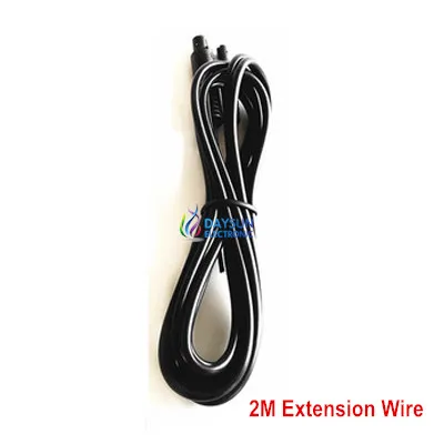 2M Extension Wire DC12V 2 Вт Светодиодный светильник источник RGB мини осветитель светодиодный излучатель сторона свечение волоконно-оптический кабель для автомобиля 3 мм-10 мм светильник отверстие - Испускаемый цвет: 2M Extension Wire