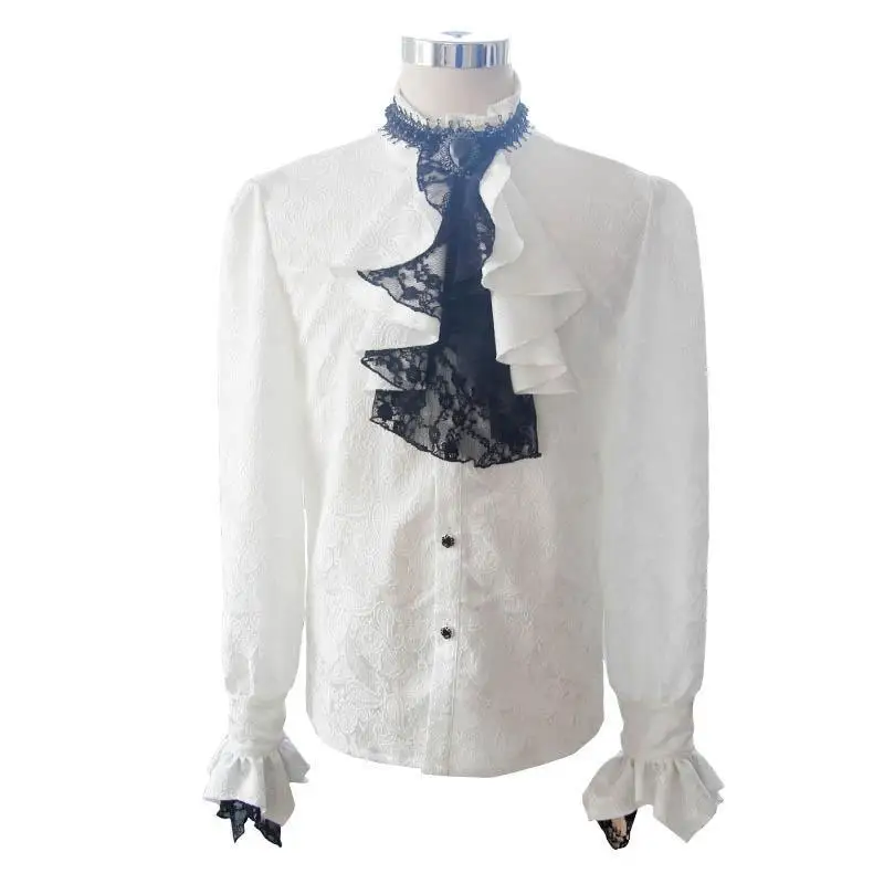 Мужская рубашка с надписью Devil Fashion в готическом стиле Jabot SHT01001/SHT01002|Повседневные