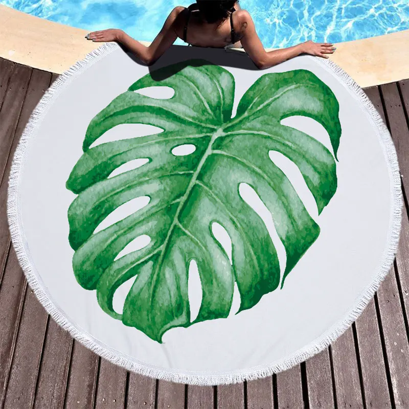 Популярное пляжное полотенце из микрофибры для взрослых с кисточками|round beach