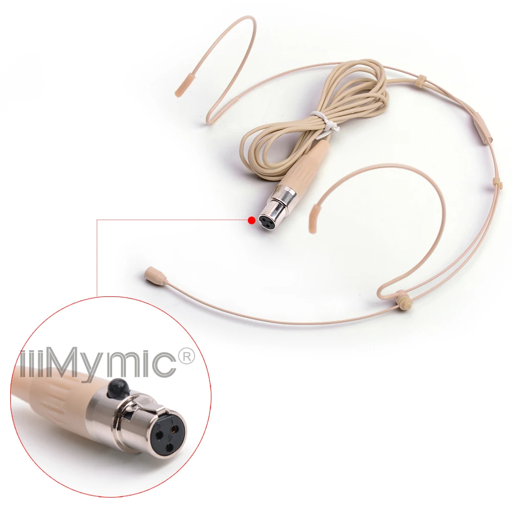 IiiMymic H 21S2 3 3pin Mini XLR TA3F разъем головной гарнитуры микрофон для AKG Samson беспроводной