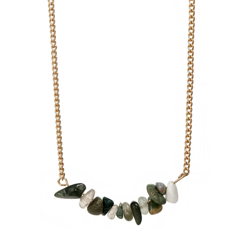 10 шт./лот ожерелья золотого цвета розовые фиолетовые бусы кулон ожерелье из