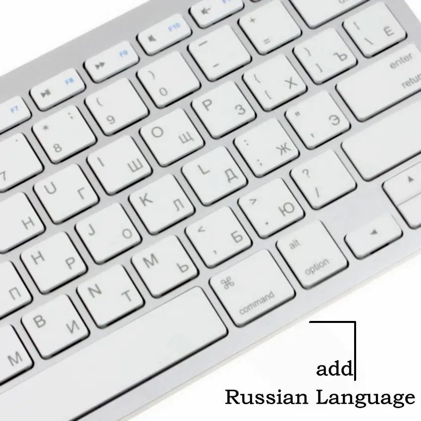 2 4G Беспроводная русская клавиатура и мышь Арабский Тайский иврит язык для iMC
