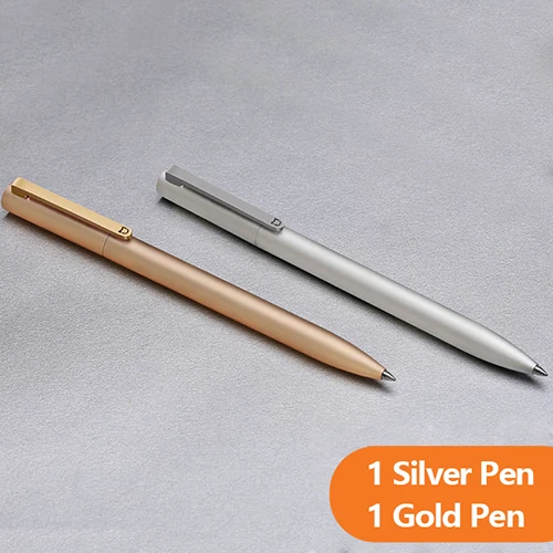 2 Pens Xiaomi Mijia металлический знак P-E-N PREMEC Гладкий Швейцарский пополняемый сплав ручки MiKuni Япония черные чернила 0,5 подписи P-E-N - Цвет: 2 Pens