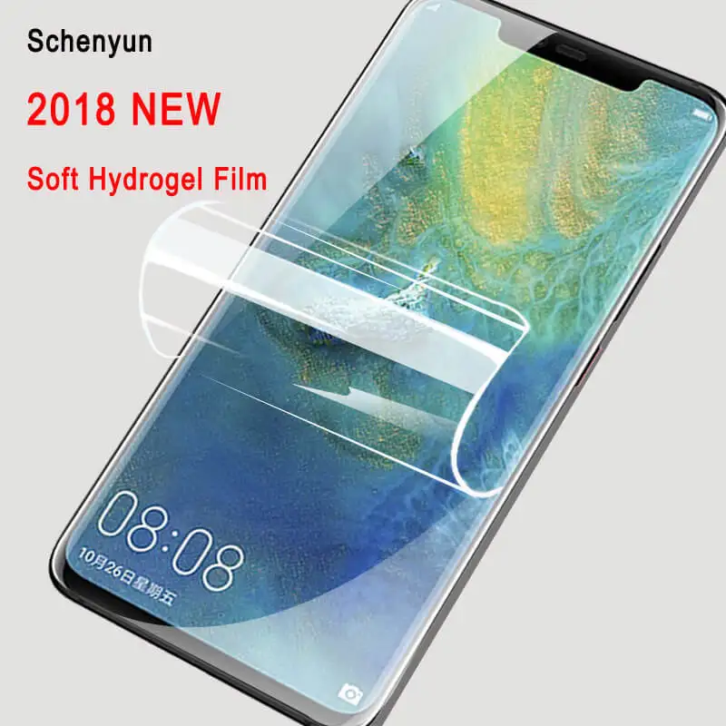 2 шт. Защитная пленка для экрана huawei mate 20 pro 10 9 Rs Lite 3E Y9 Новинка полное покрытие мягкий гидрогель не стекло для Nova 3 3i пленка