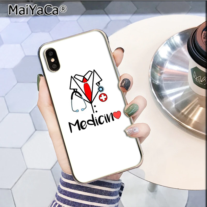 A5 MaiYaCa мультфильм медицина медсестры доктор стоматолога персонализированный Телефон чехол для iPhone 5 5S SE 6 6S Plus 7 8 XR X XS MAX Shell - Цвет: A5