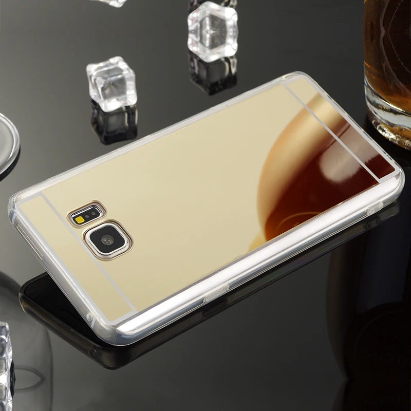 Note5 роскошный блестящий зеркальный чехол для samsung Galaxy Note 5 V N9200 прозрачный ТПУ Край