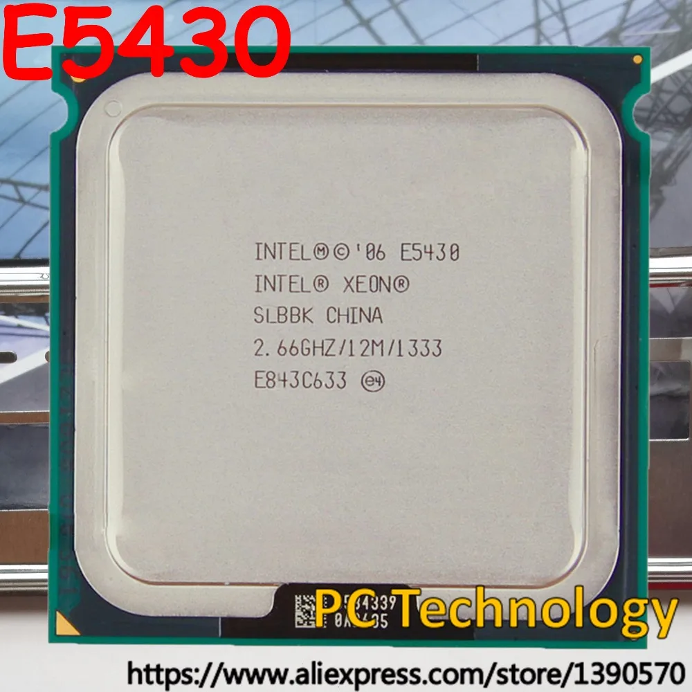 Оригинальный процессор Intel Xeon E5430, 2,66 ГГц, 12 МБ, 1333 LGA771, четырехъядерный процессор, Бесплатная Доставка в течение 1 дня