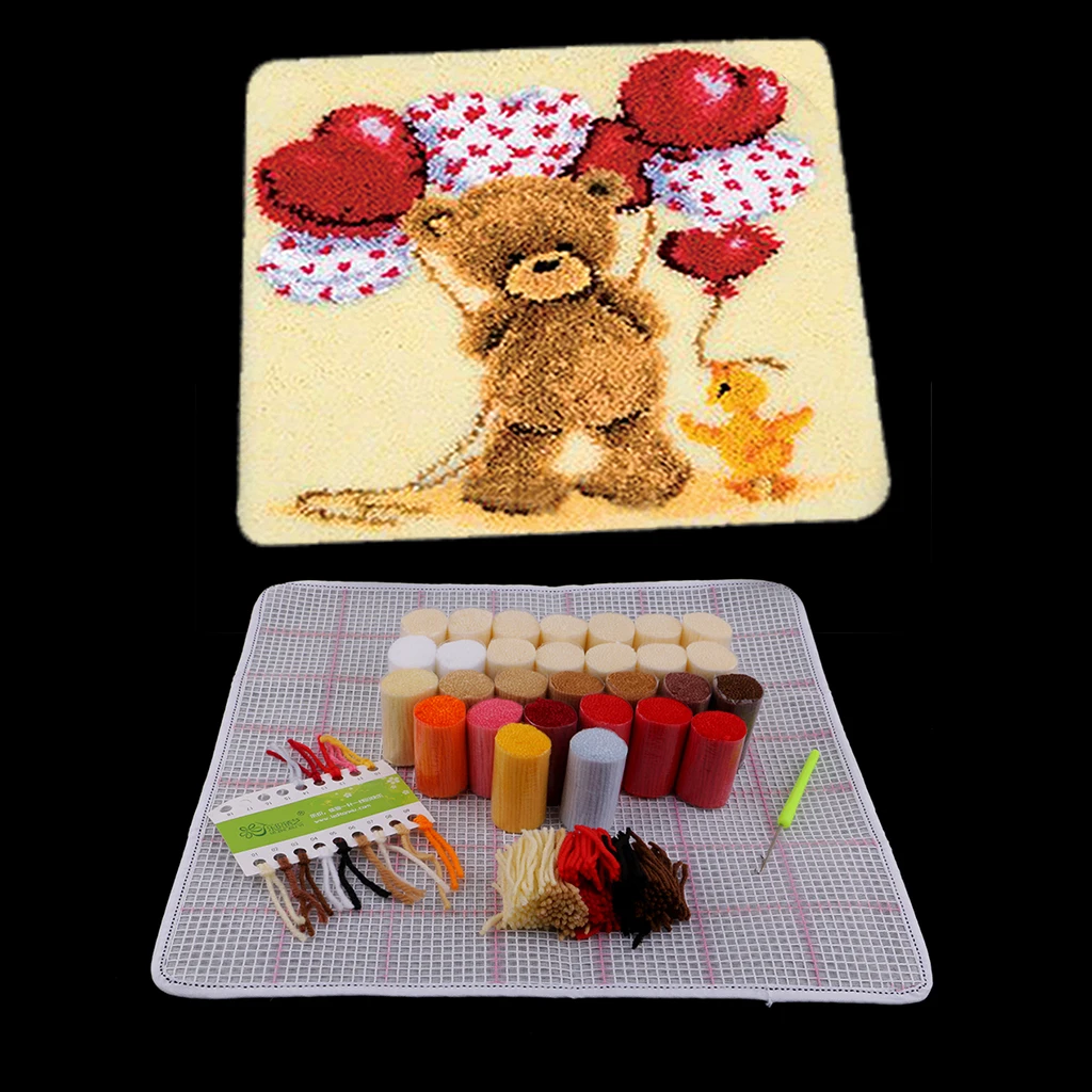 Наборы крючков для защелок коврики рукоделия игольчатые с вышивкой детей | Дом и