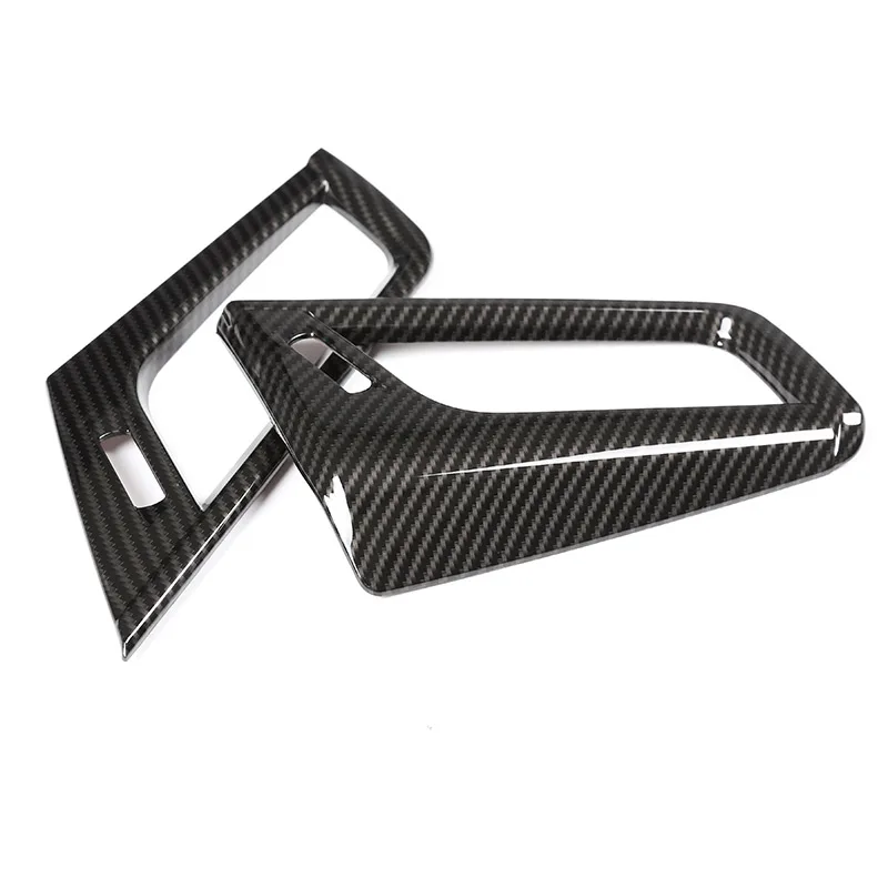 Carbon Fiber Style ABS Side Air Conditioning Vent Outlet Frame Trim For BMW 2 Series F45 F46 218i 220i 2015-2018 Car Accessories |